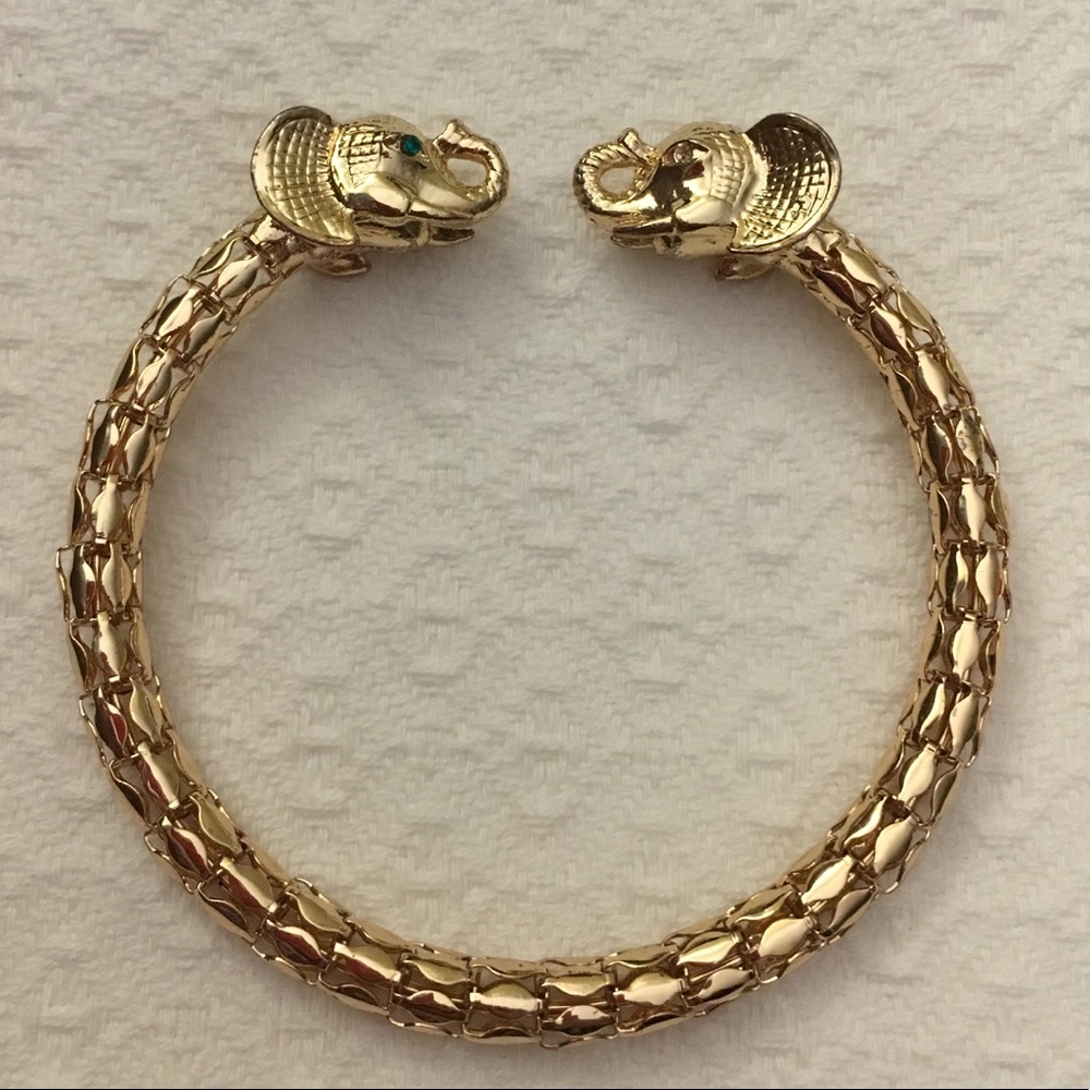 Lilly Pulitzer Elephant Heads Cuff Bracelet